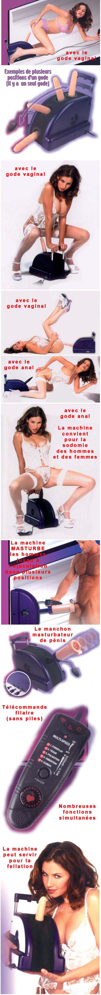 Machine pour sodomiser et p&eacute;n&eacute;trer les femmes soumises et les hommes soumis