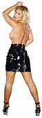 Minijupe en vinyl f�tichiste